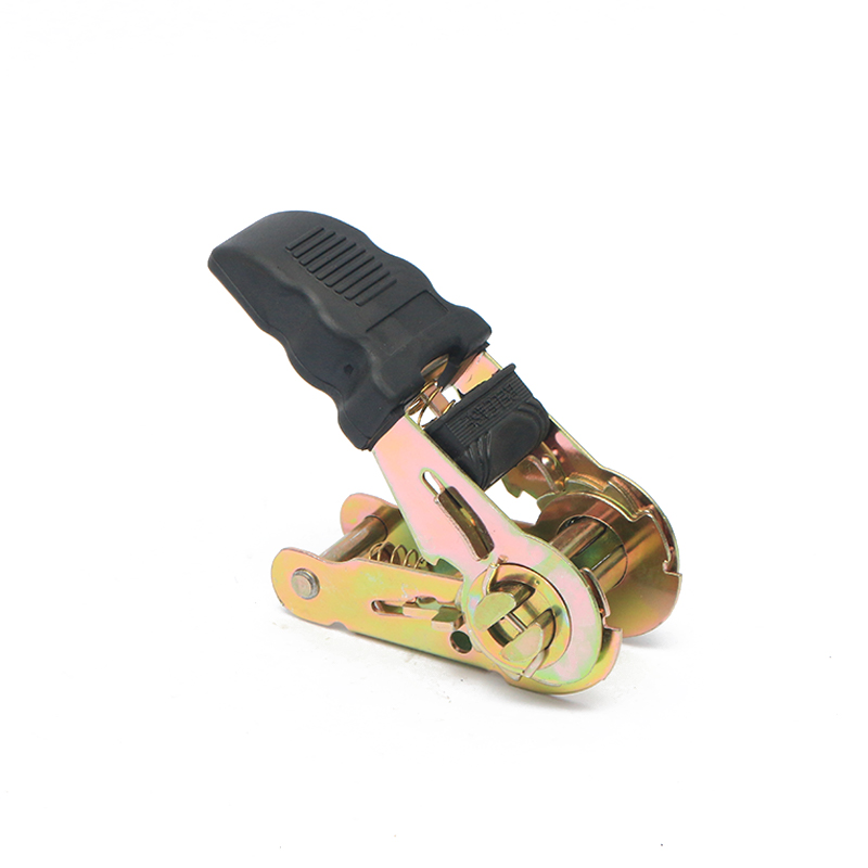 1 ইঞ্চি 25 মিমি*800 কেজি/1760lbs রাবার হ্যান্ডেল টিডাউন র‌্যাচেট বাকল