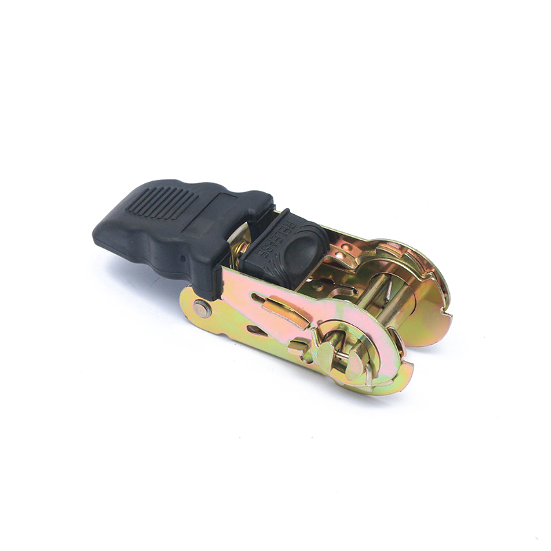 1 ইঞ্চি 25 মিমি*800 কেজি/1760lbs রাবার হ্যান্ডেল টিডাউন র‌্যাচেট বাকল