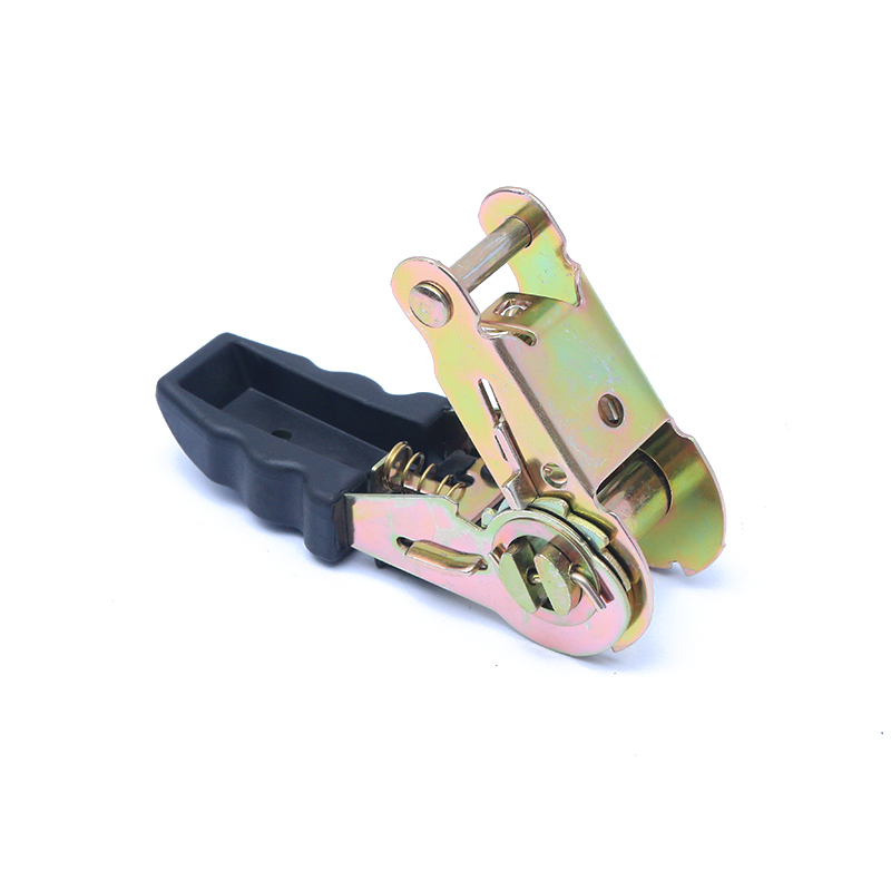 1 ইঞ্চি 25 মিমি*800 কেজি/1760lbs রাবার হ্যান্ডেল টিডাউন র‌্যাচেট বাকল