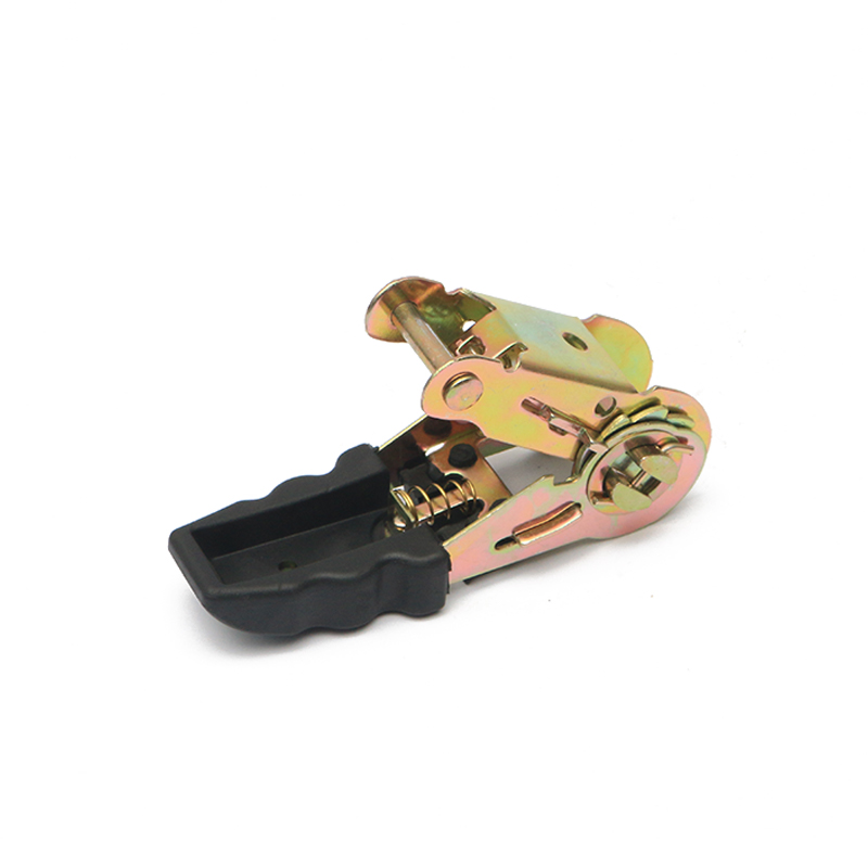 1 ইঞ্চি 25 মিমি*800 কেজি/1760lbs রাবার হ্যান্ডেল টিডাউন র‌্যাচেট বাকল