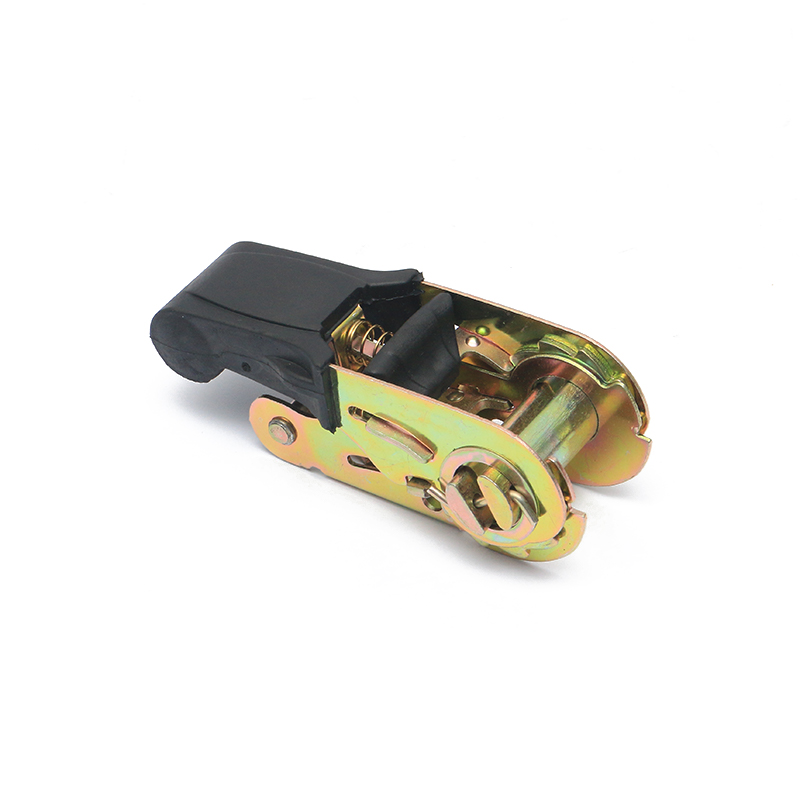 1 ইঞ্চি 25 মিমি*800 কেজি/1760lbs দস্তা ধাতুপট্টাবৃত রাবার হ্যান্ডেল র‌্যাচেট বাকল