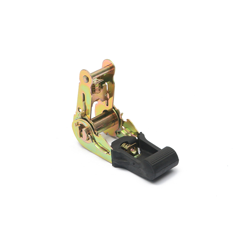 1 ইঞ্চি 25 মিমি*800 কেজি/1760lbs দস্তা ধাতুপট্টাবৃত রাবার হ্যান্ডেল র‌্যাচেট বাকল