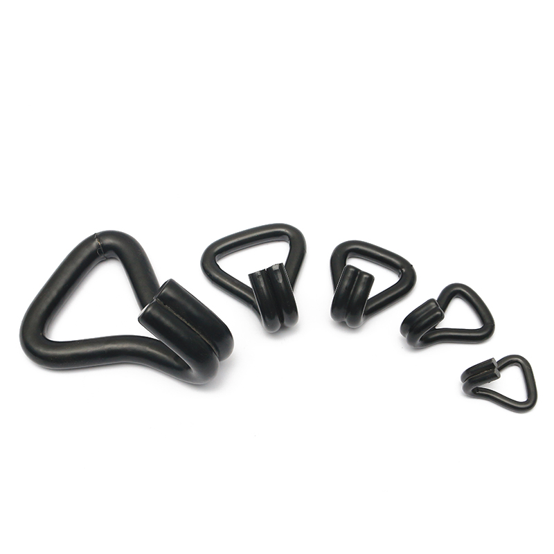 1-1/16 ইঞ্চি 1500 কেজি/3000lbs ব্ল্যাক পিভিসি লেপযুক্ত ডাবল জে হুক ওয়্যার জে হুক