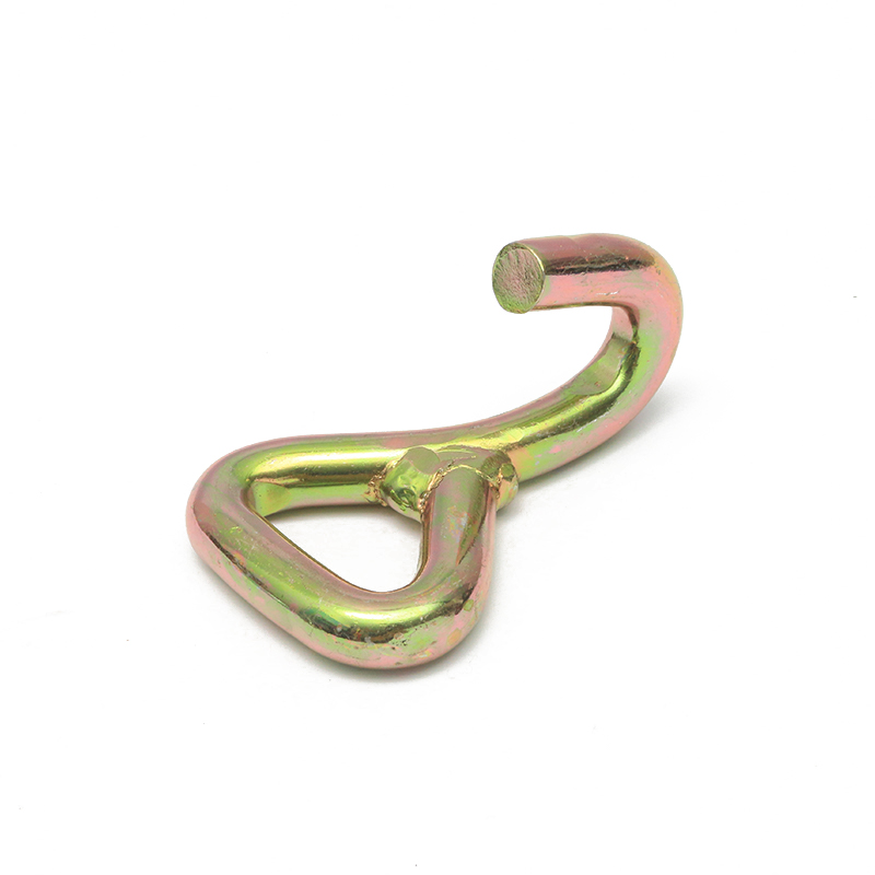 1.5 ইঞ্চি 3 টি হলুদ দস্তা ধাতুপট্টাবৃত জে হুক ধাতু একক জে হুক