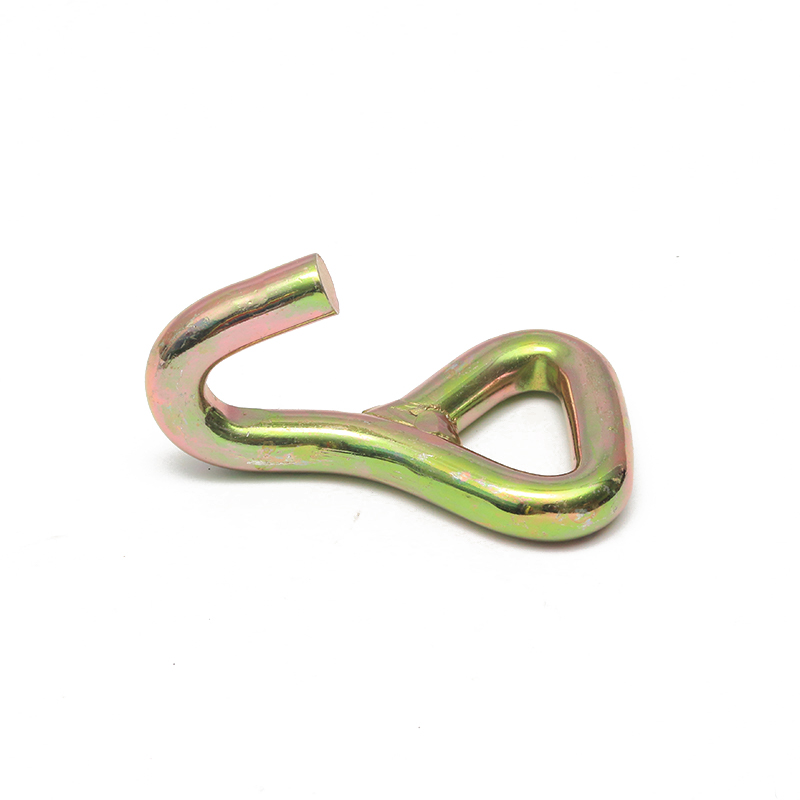 1.5 ইঞ্চি 3 টি হলুদ দস্তা ধাতুপট্টাবৃত জে হুক ধাতু একক জে হুক