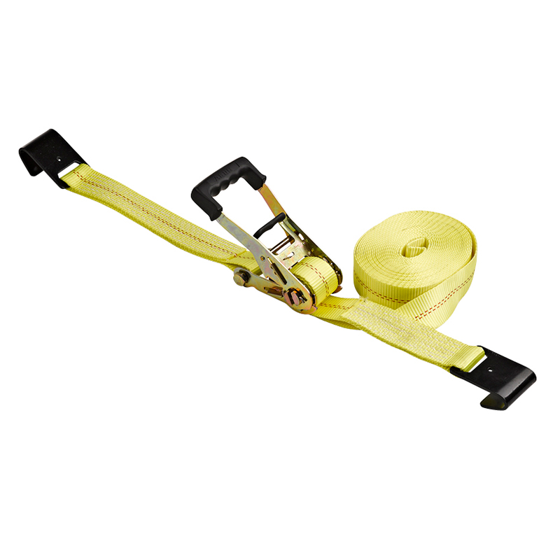 2 ইঞ্চি 50 মিমি*5 টি 11000lbs ফ্ল্যাট হুক টাই ডাউন স্ট্র্যাপ র‌্যাচেট টিডাউন